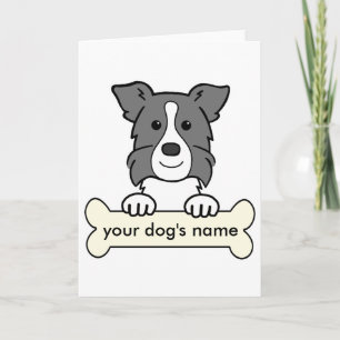 Personalised Border Collie Note Card