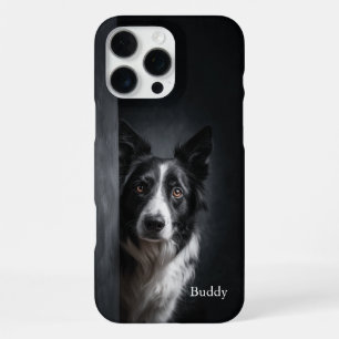 Personalised Border Collie Portrait iPhone 16 Pro Max Case