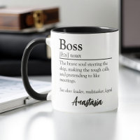 Personalised Boss Definition Appreciation