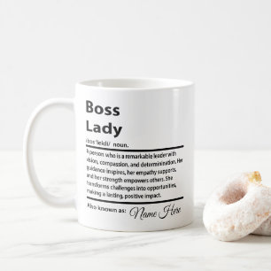 Personalised Boss Lady Definition Coffee Mug