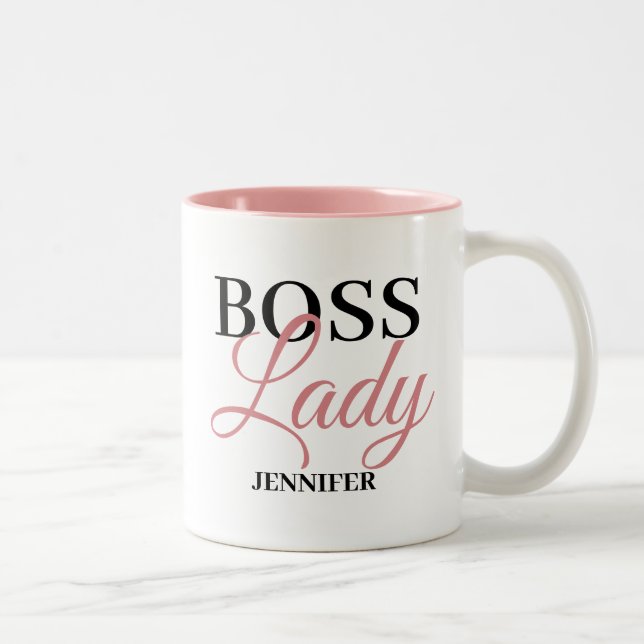 Personalised Boss Lady  Mug (Right)