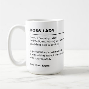 Personalised boss lady mug - Gifts for boss female