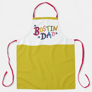 Personalised Bostin Dad Black Country Apron