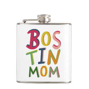 Personalised Bostin Mum Black Country Hip Flask