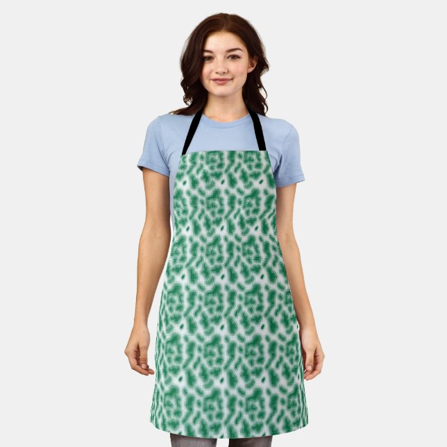 Personalised Botanical Kitchen Apron (Worn)