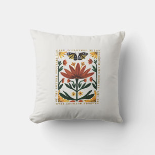 Personalised Botanical Scripture Cotton Cushion