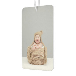Personalised Both Sides Baby Photo Modern Car Car Air Freshener