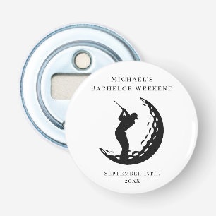 Personalised Bottle Opener Bachelor Golf Weekend