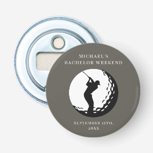 Personalised Bottle Opener Bachelor Golf Weekend