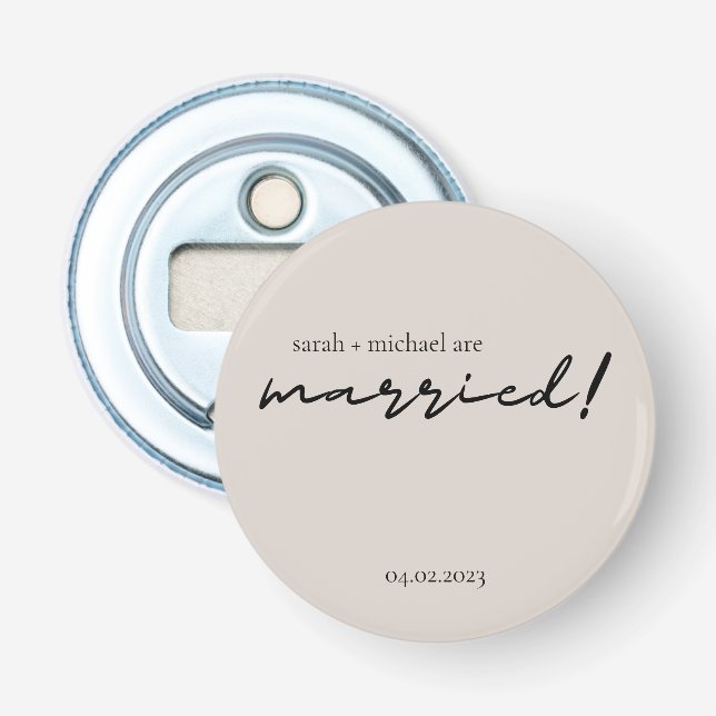Personalised Bottle Opener, Wedding Favours Opener (Front)