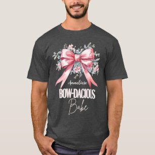Personalised 'Bow-Dacious Babe' T-Shirt