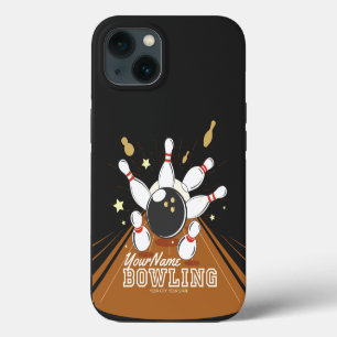 Personalised Bowler Strike Bowling Lanes Ball Pins iPhone 13 Case