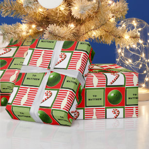 Personalised Bowling Christmas Wrapping Paper