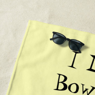 Personalised Bowling Design Beach Towel
