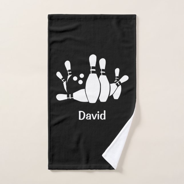 Personalised Bowling Hand Towel (Hand Towel)