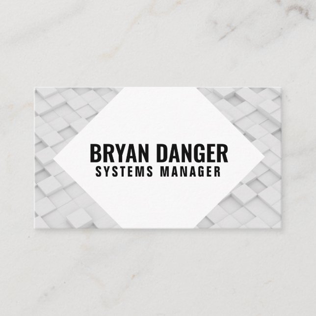 Personalised "Box World" (UK/Euro) Business Card (Front)