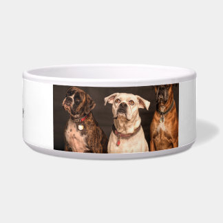 "Personalised Boxer Dog Large Bowl