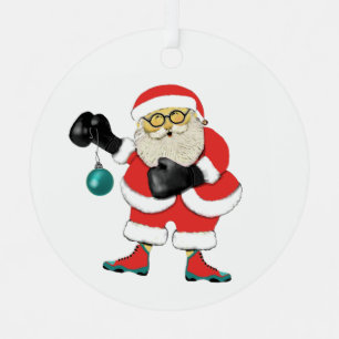 Personalised Boxing Christmas Collectable Metal Tree Decoration