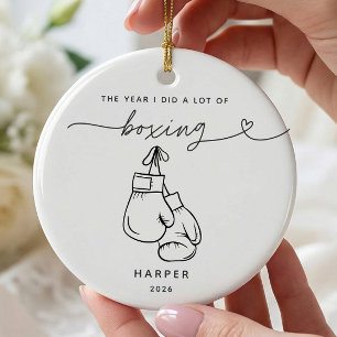 Personalised Boxing Christmas Ornament