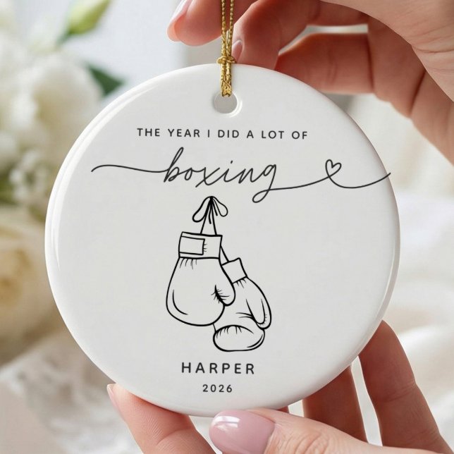 Personalised Boxing Christmas Ornament (Creator Uploaded)