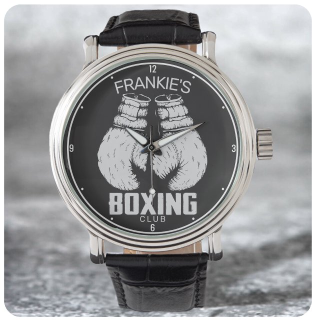 Personalised Boxing Club Boxer Gym Fighter Gloves Watch (Creator Uploaded)