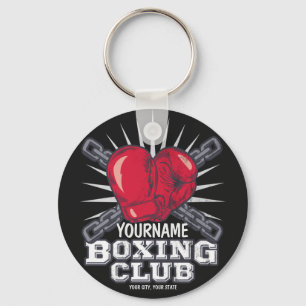 Personalised Boxing Gloves Fighter Champion Boxer  Key Ring