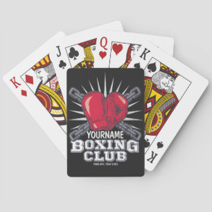 Personalised Boxing Gloves Fighter Champion Boxer Playing Cards