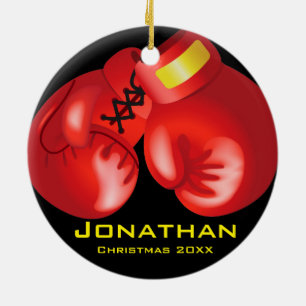 Personalised Boxing Gloves Ornament