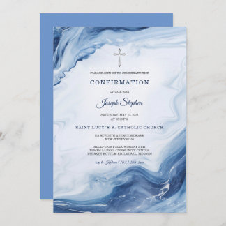 Personalised Boy Confirmation Invitations