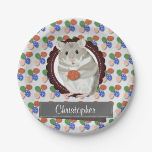 Personalised Boy’s Hamster Easter Paper Plate