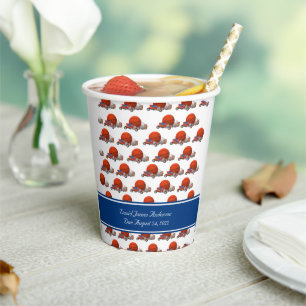 Personalised Boy Toys Themed Paper Cups