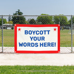 Personalised Boycott Banner