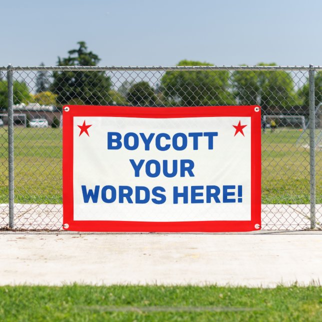 Personalised Boycott Banner (Insitu)