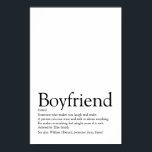 Personalised Boyfriend Definition Poster<br><div class="desc">Personalise for your boyfriend,  to create a unique valentine,  Christmas or birthday gift. A perfect way to show him how amazing he is every day. Designed by Thisisnotme©</div>