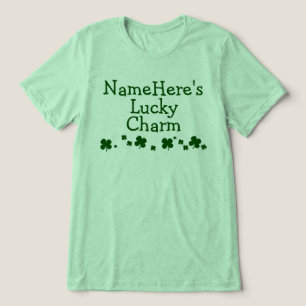 Personalised Boyfriend Lucky Charm St. Patrick's Tri-Blend Shirt