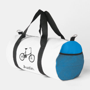 Personalised Boys Bike Duffle Bag