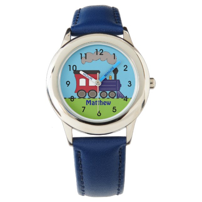 Personalised Boys Train Choo Choo Watch by CBendel (Front)