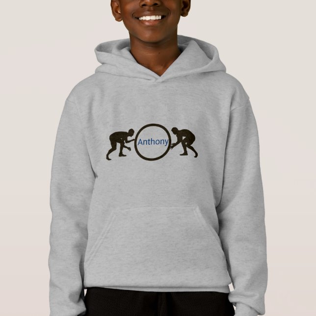 Personalised Boys Wrestling Sweatshirt (Front)