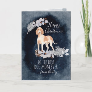 Personalised Bracco Italiano Mum Christmas Holiday Card