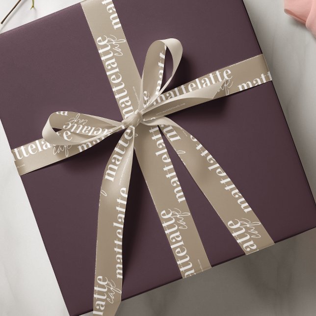 Personalised Branding | Customisable Business Logo Grosgrain Ribbon (Creator Uploaded)