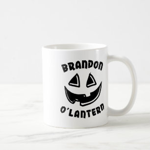 Personalised Brandon O'lantern Halloween Pumpkin C Coffee Mug