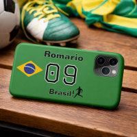 Personalised Brasil Soccer Legend Jersey Number