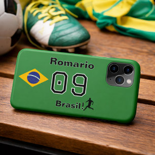 Personalised Brasil Soccer Legend Jersey Number iPhone 11 Pro Case