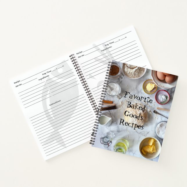 Personalised Bread and Baking Recipe Book (Inside)