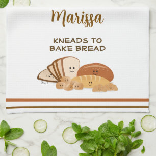 Personalised Bread Lover Tea Towel