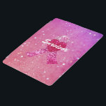 Personalised Breast Cancer Sparkle Pink Ribbon iPad Cover<br><div class="desc">Honour those who have joined the fight for a cure and display your never ending support for a loved one fighting breast cancer yet still shines and sparkles with faith and courage with this sweet personalised gift that will certainly warm her heart. No more words is then needed. Personalise it...</div>