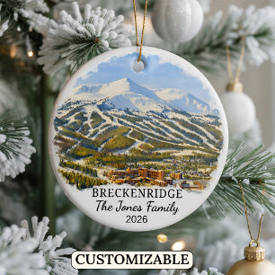 Personalised Breckenridge Ornament Custom Colorado