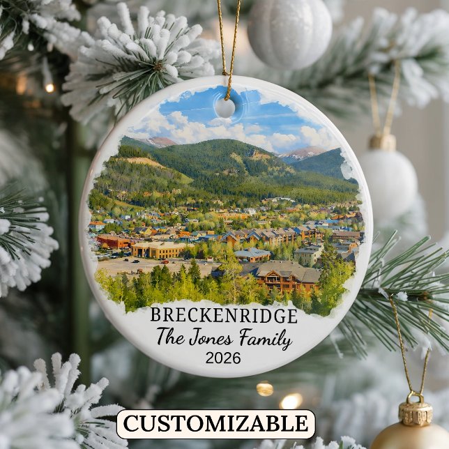 Personalised Breckenridge Ornament Custom Colorado (Creator Uploaded)
