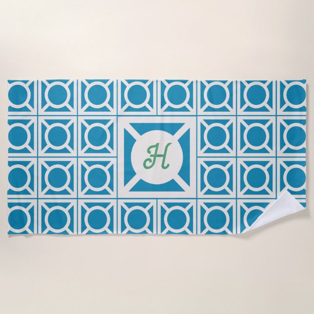 Personalised Breeze Block Beach Towels (Front)