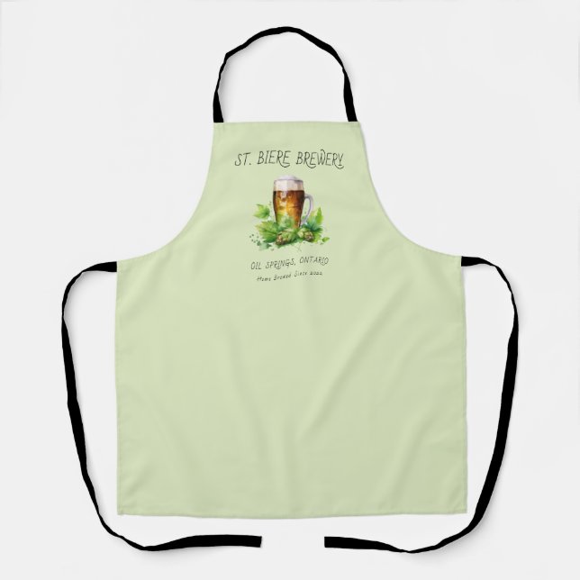 Personalised Brewery, Brewmaster, Beer, Hops Apron (Front)